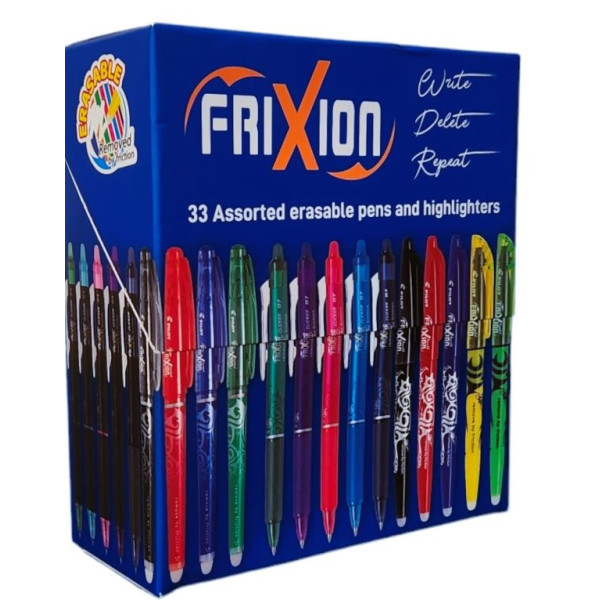 PILOT FriXion Pens and Highlighters - 33 Assorted Box Set