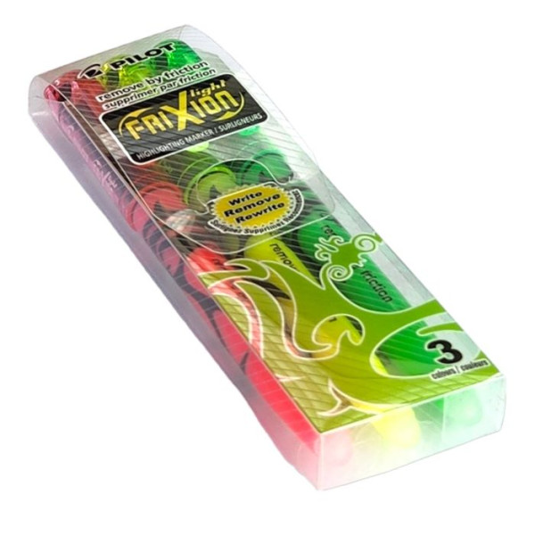 PILOT Frixion Light Highlighter - Wallet of 3 PILOT Frixion Light Highlighter - Wallet of 3