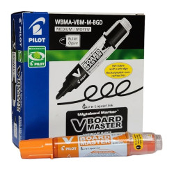 Pilot V Board Master Orange Bullet Whiteboard Markers Bulk Pack