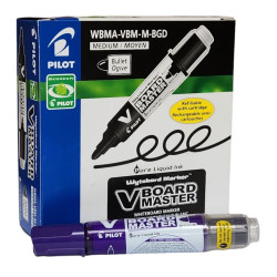 Pilot V Board Master Bullet Point Purple Markers Refillable Box of 12