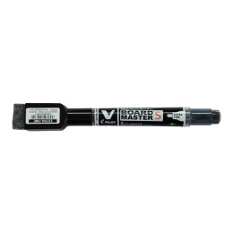 PILOT V Board Master Slim Extra Fine Whiteboard Marker with Eraser and Magnet - BLACK