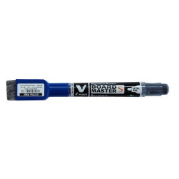 PILOT V Board Master Slim Extra Fine Whiteboard Marker with Eraser and Magnet - BLUE
