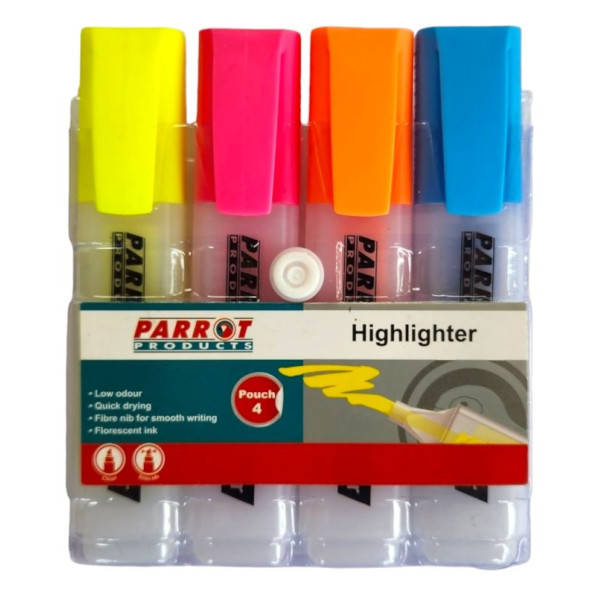 PARROT No Fading Highlighters - Wallet 4