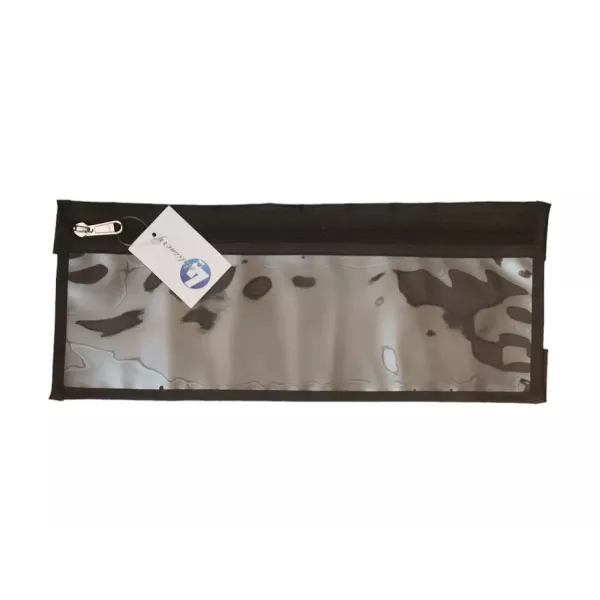 4-Kids Pencil Bag Hidden Pocket Plus Clear Front 33cm - Black 4-Kids Pencil Bag Hidden Pocket Plus Clear Front 33cm - Black