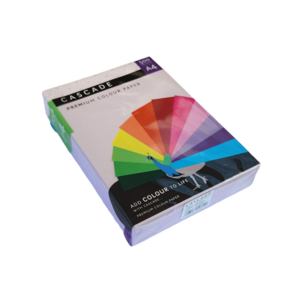 CASCADE A4 LAVENDER Colour Paper 80gsm - Ream of 500 Sheets
