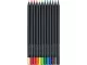 Faber-Castell Black Edition 12 colour pencils showing assorted colours and black barrels