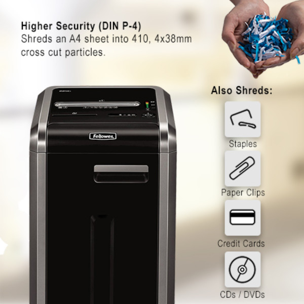 FELLOWES Powershred 225Ci P4 Cross-Cut Shredder (20 Sheet) FELLOWES Powershred 225Ci P4 Cross-Cut Shredder (20 Sheet)