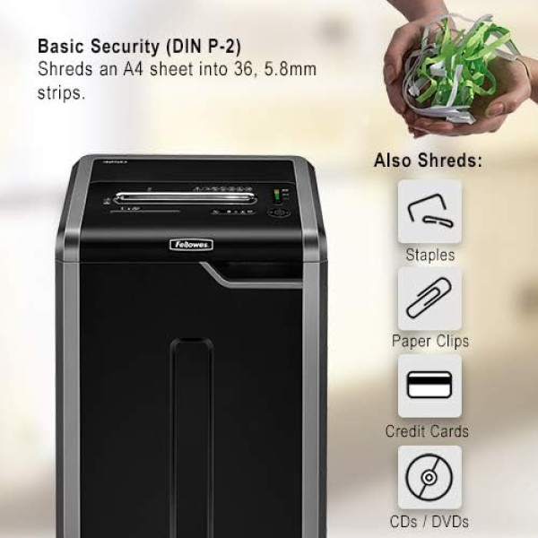 FELLOWES Powershred 325i P2 Strip-Cut Shredder (24 Sheet) FELLOWES Powershred 325i P2 Strip-Cut Shredder (24 Sheet)