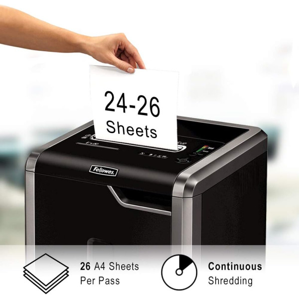 FELLOWES Powershred 325i P2 Strip-Cut Shredder (24 Sheet) FELLOWES Powershred 325i P2 Strip-Cut Shredder (24 Sheet)