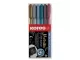 KORES Metallic Style Brush Tip Markers - Wallet 6