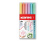 KORES Pastel Style Brush Tip Markers - Wallet 6