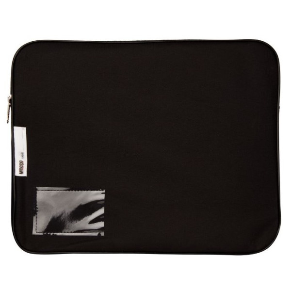 MEECO Canvas Book Bag with Gusset - Black MEECO Canvas Book Bag with Gusset - Black