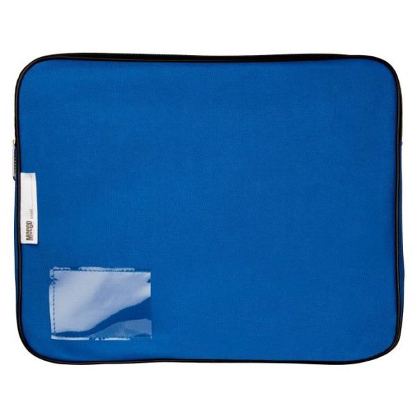 MEECO Canvas Book Bag with Gusset - Blue MEECO Canvas Book Bag with Gusset - Blue