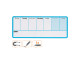 NOBO Weekly Organiser Whiteboard - Blue NOBO Weekly Organiser Whiteboard - Blue
