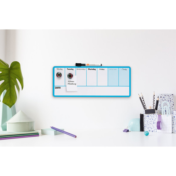 NOBO Weekly Organiser Whiteboard - Blue NOBO Weekly Organiser Whiteboard - Blue