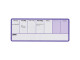 NOBO Weekly Organiser Whiteboard - Purple NOBO Weekly Organiser Whiteboard - Purple