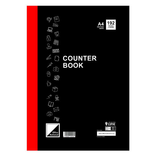 Office National A4 Counter Book 2 Quire Feint and Margin 192 Pages Office National A4 Counter Book 2 Quire Feint and Margin 192 Pages