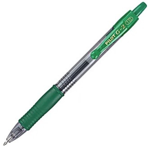 PILOT G2 Retractable Gel Ink Pen Broad 1.0mm Green PILOT G2 Retractable Gel Ink Pen Broad 1.0mm Green
