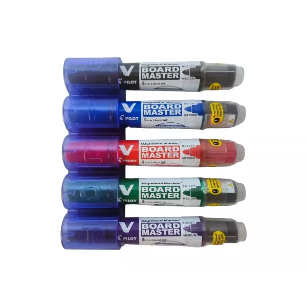 Pilot V Board Master Bullet Point Markers with Magnetic Holder