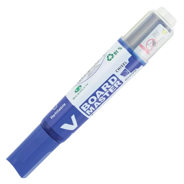 Pilot V Board Master Chisel Point Marker Blue Refillable