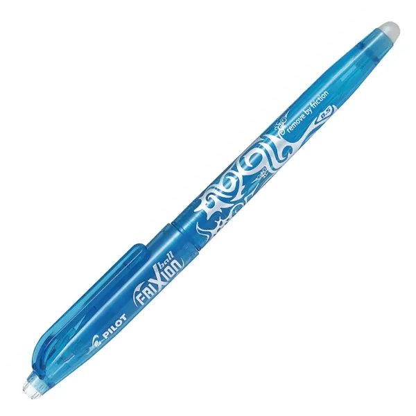 PILOT FriXion 0.5mm Needle Point Erasable Pen Light Blue