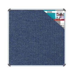 PARROT Bulletin Board Ribbed Aluminium Frame 900 x 900mm - Denim PARROT Bulletin Board Ribbed Aluminium Frame 900 x 900mm - Denim
