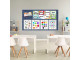 PARROT Bulletin Board Ribbed Aluminium Frame 3000 x 1200mm - Denim