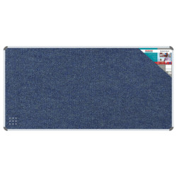 PARROT Bulletin Board Ribbed Aluminium Frame 3000 x 1200mm - Denim PARROT Bulletin Board Ribbed Aluminium Frame 3000 x 1200mm - Denim