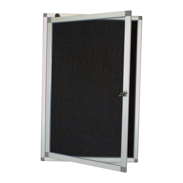 PARROT Display Case Pinning Board 900 X 600mm - Black