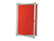 PARROT Display Case Pinning Board 900 X 600mm - Red