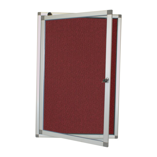 PARROT Display Case Pinning Board 900 X 600mm - Burgundy