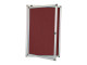 PARROT Display Case Pinning Board 900 X 600mm - Burgundy