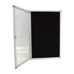 PARROT Display Case Pinning Board 900 X 600mm - Black