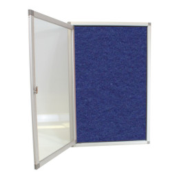 PARROT Display Case Pinning Board 900 X 600mm - Blue