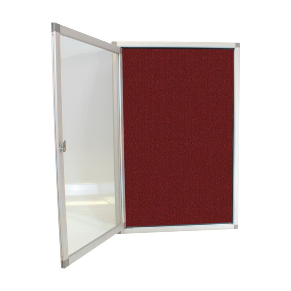 PARROT Display Case Pinning Board 900 X 600mm - Burgundy