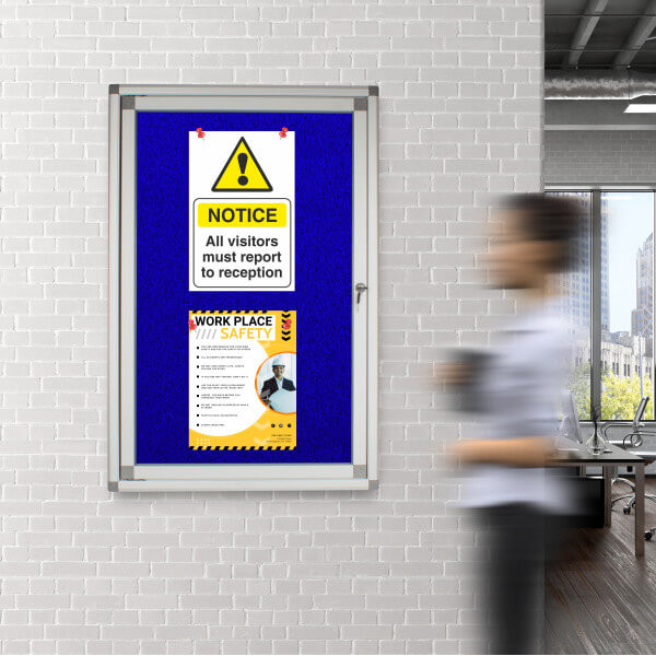 PARROT Display Case Pinning Board 900 X 600mm - Blue PARROT Display Case Pinning Board 900 X 600mm - Blue