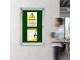 PARROT Display Case Pinning Board 900 X 600mm - Green