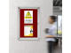 PARROT Display Case Pinning Board 900 X 600mm - Burgundy