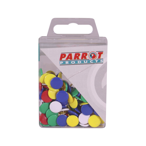PARROT Drawing Pins - Assorted (100 Piece)