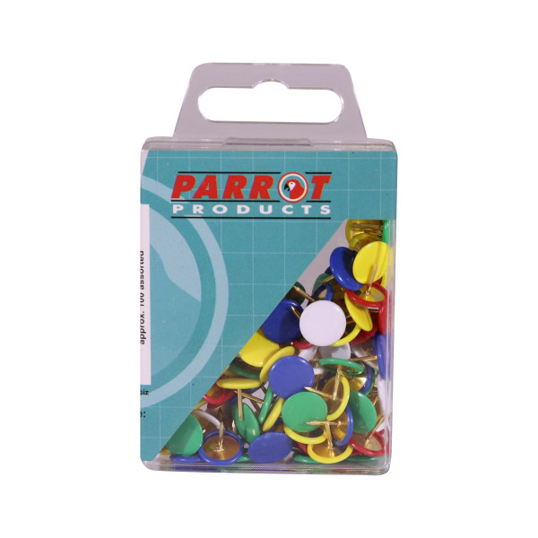 PARROT Drawing Pins - Assorted (100 Piece)