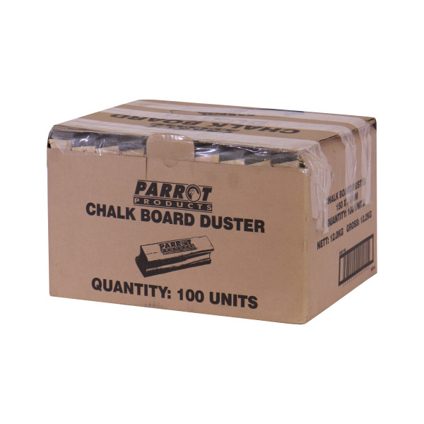 PARROT Duster Wood Chalk Board Boxed 100 Green 150 X 35mm PARROT Duster Wood Chalk Board Boxed 100 Green 150 X 35mm
