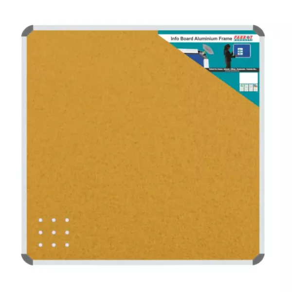 PARROT Info Board Aluminium Frame 1000 X 1000mm - Beige