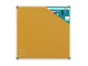 PARROT Info Board Aluminium Frame 1000 X 1000mm - Beige