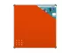 PARROT Info Board Aluminium Frame 1000 X 1000mm - Orange