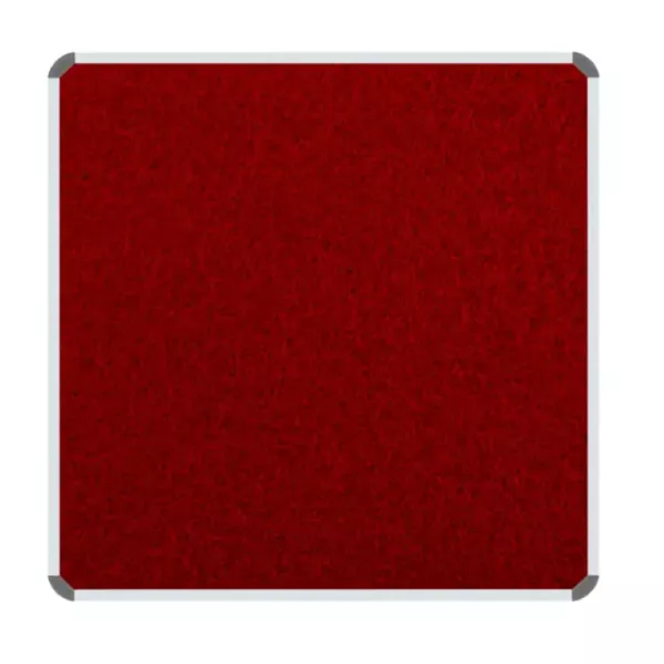 PARROT Info Board Aluminium Frame 1000 X 1000mm - Burgundy