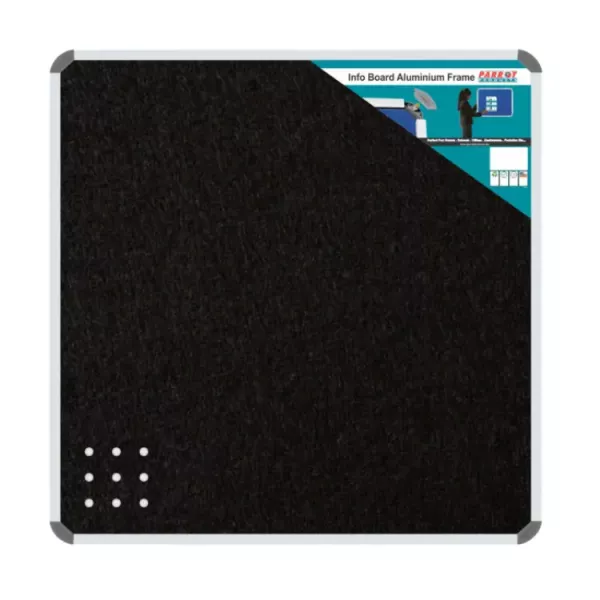 PARROT Info Board Aluminium Frame 1200 X 1200mm - Black PARROT Info Board Aluminium Frame 1200 X 1200mm - Black