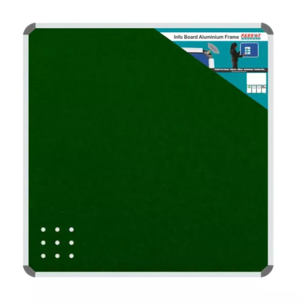 PARROT Info Board Aluminium Frame 1200 X 1200mm - Green PARROT Info Board Aluminium Frame 1200 X 1200mm - Green