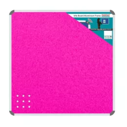 PARROT Info Board Aluminium Frame 1200 X 1200mm - Pink