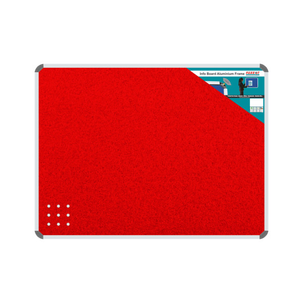 PARROT Info Board Aluminium Frame 1200 X 900mm - Red