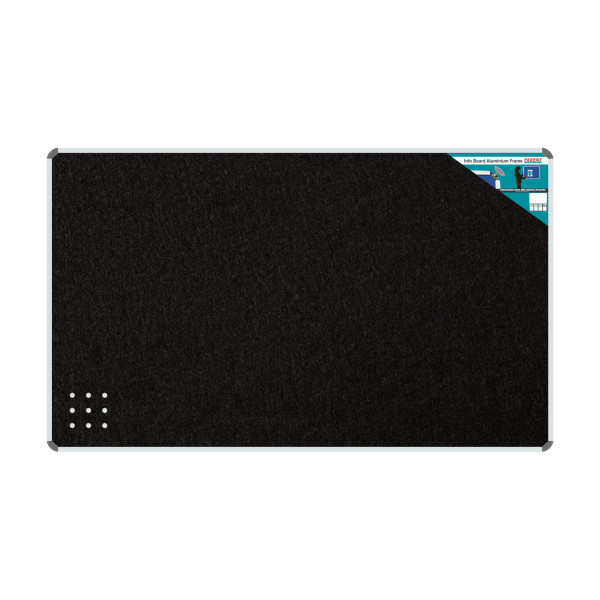 PARROT Info Board Aluminium Frame 1500 X 1200mm - Black